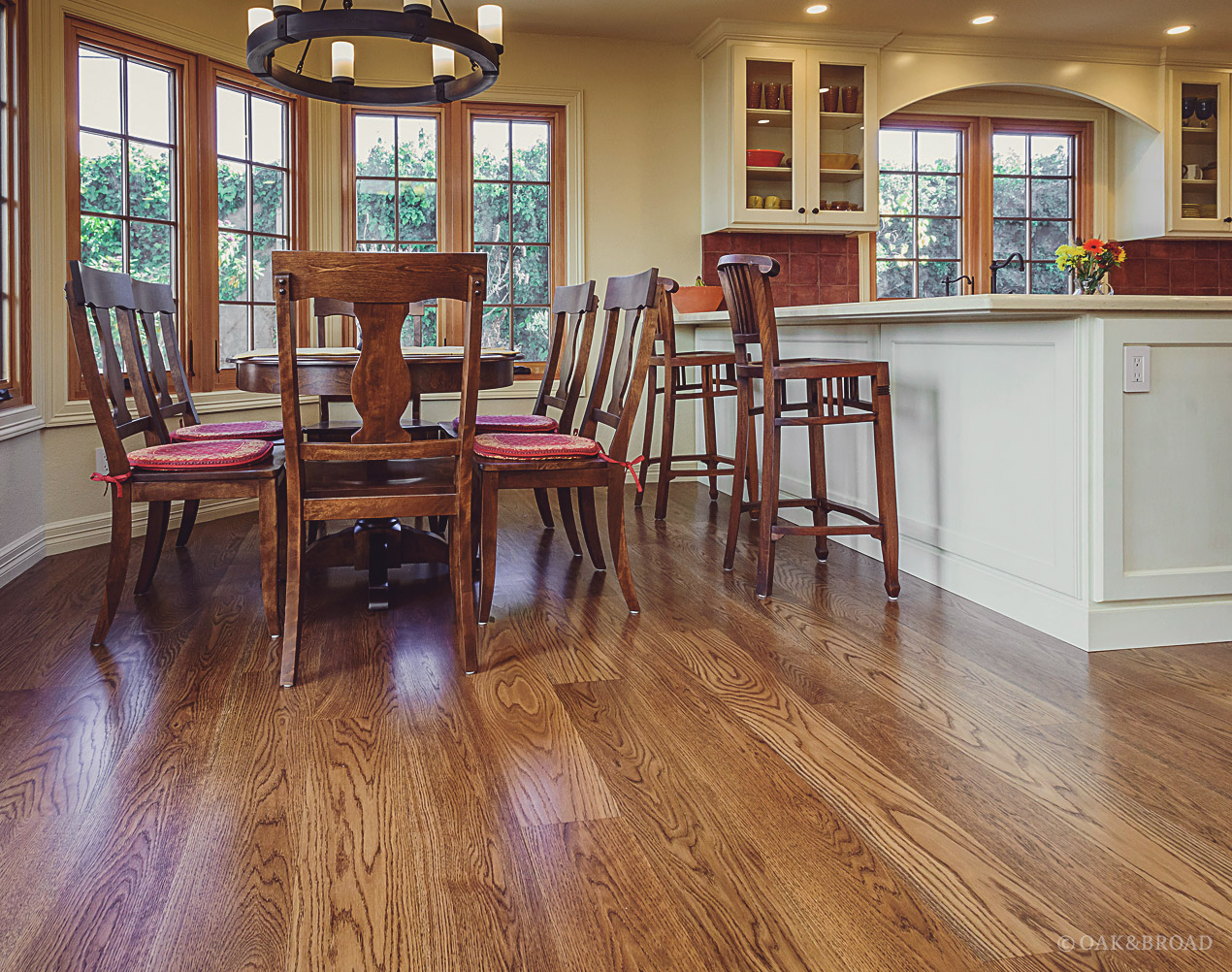 Custom Wide Plank Floor In Half Moon Bay Ca Oak And Broad