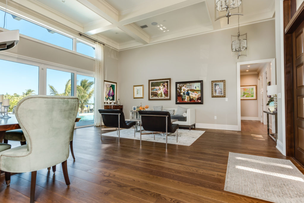 Wide Plank White Oak Flooring in Modern Home