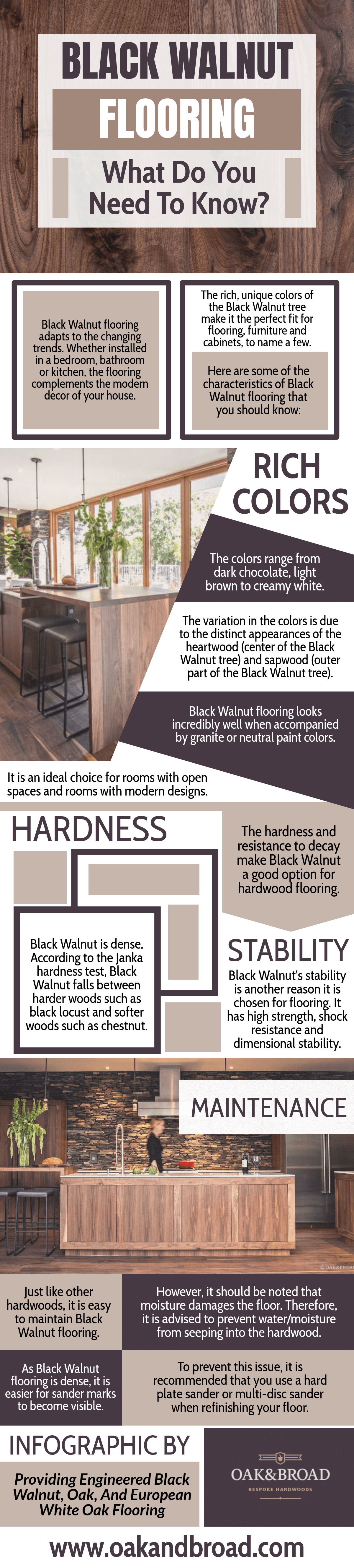 Black Walnut Flooring - What Do You Need To Know (Infographic) - Oak ...