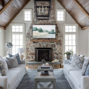 Hardwood Ceiling In Living Room - Oak And Broad