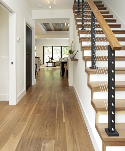 Hardwood Floor & Staircase - Oak And Broad